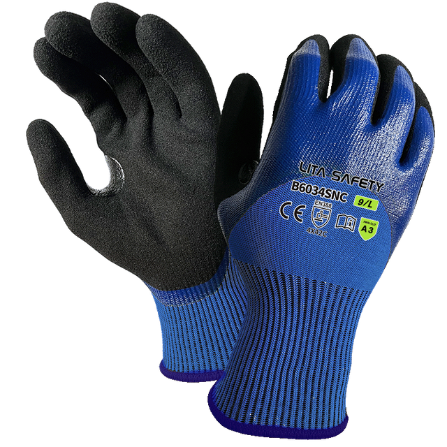 B6034SNC Aceite y guantes resistentes