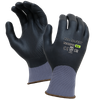 Guantes de recubrimiento en relieve de nitrilo de micro espuma b200nfUf