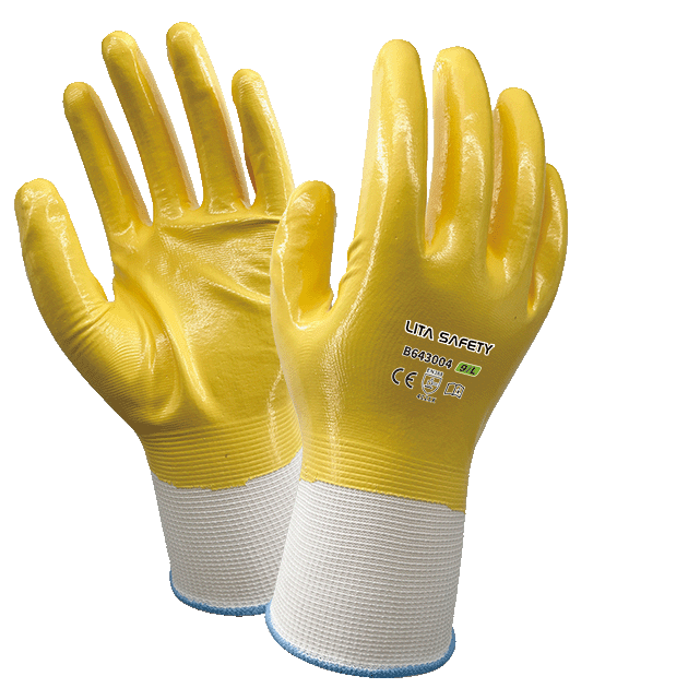 B643004 |Guantes de trabajo de nitrilo