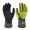 LTNS184P - Guantes anti -impacto resistentes a los cortes - 18G A4 Liner - recubrimiento de palma de nitrilo arenoso - Protección completa de TPR TPR - EN388: 4x42dp