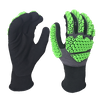 LTNS151RT - Guantes de impacto de peso liviano - Cubierto de palma de nitrilo micro arenoso - TPR Back of Hand Protection - Liner de spandex de nylon de calibre 15 - EN388: 4131XP Certificado
