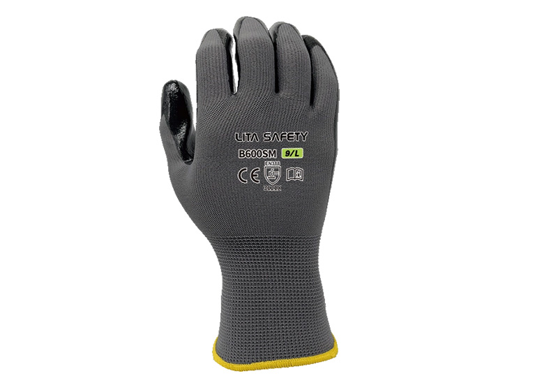 Guantes de trabajo recubiertos de nitrilo B600SM (2)