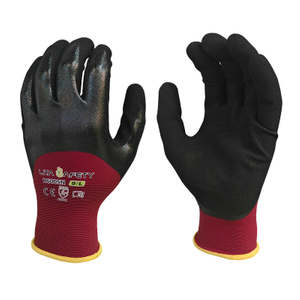 DSN698006 Guantes de trabajo recubiertos de nitrilo 18G