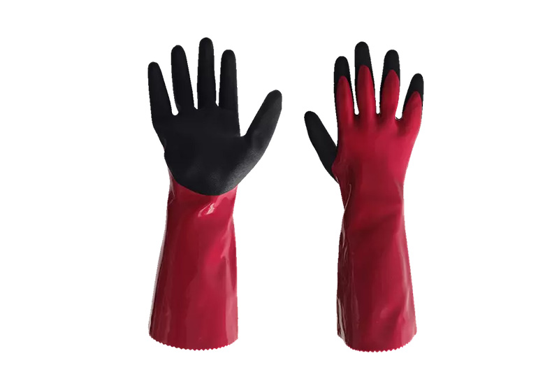 ¿De qué están hechos habitualmente los guantes resistentes a productos químicos?