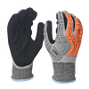 LTNSF154P - Guante de impacto resistente al aceite - Nivel de corte A4 A4 - Nitrilo completamente suave + recubrimiento de nitrilo arenoso - TPR Back - EN388: 4x42dp