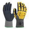LTNS186RP - Guantes de impacto resistentes a los cortes - Nivel de corte ANSI A6 - Protección de la espalda TPR - Palma de nitrilo arenoso - EN388: 4x42FP