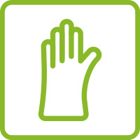 Recubrimiento de palma de nitrilo arenoso