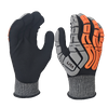 LTNSF154P - Guantes de trabajo a prueba de aplastamiento - Nivel de corte ANSI A4 - recubrimiento de nitrilo arenoso completo - TPR Protección contra la espalda - EN388: 4x42dp
