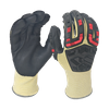 LTNF15A4RP-Guantes de impacto de nivel 4 de corte-Liner de aramid anti-flaming-TPR Back-EN388: 4x42dp, ANSI A4