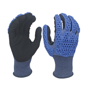 LTNS186RP - Guantes resistentes a corte anti -impacto - Protección A6 - 18 g de revestimiento resistente a cortes con TPR y Palm Nitrilo Sandy - EN388: 4x42FP