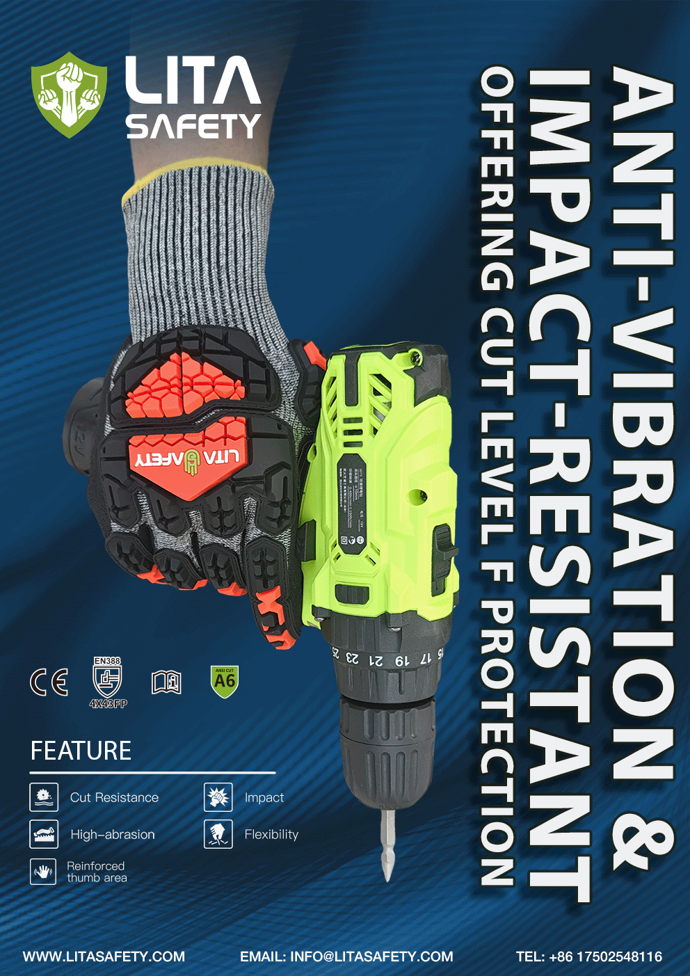 Guantes de trabajo industrial