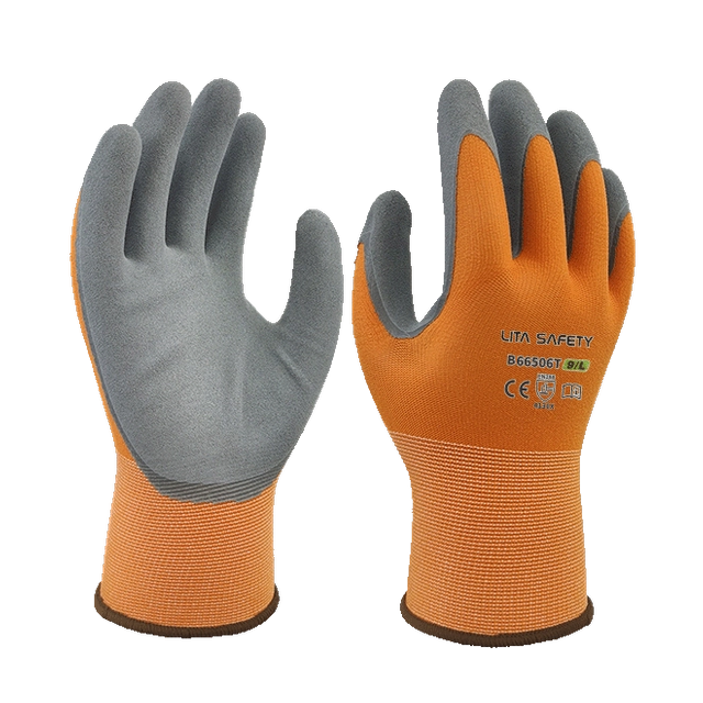 Guantes de espuma nitrilo recubierto de palma B66506T